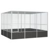 Bird Cage Anthracite 119.1"x127.8"x83.3" Galvanized Steel