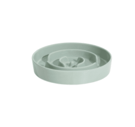 Pet Slow Food Ceramic Neck Protection Bowl (Option: 21cm-Light Green)