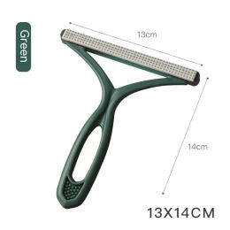 Double-sided Non-destructive Static Manual Pet Hair Remover (Color: green)