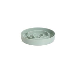 Pet Slow Food Ceramic Neck Protection Bowl (Option: 15.5CM-Light Green)