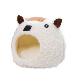 Little Lamb Pet Bed Fleece-lined Warm Chicken Cat House (Option: 42Ã—42Ã—32CM-Little Lamb)