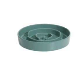 Pet Slow Food Ceramic Neck Protection Bowl (Option: 21cm-Dark Green)