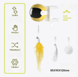 Automatic Lifting Ball Electric Cat Toy (Option: Poke Ball Yellow)