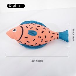 Cat Mint Self-Hi Simulated Fish Molar Toy (Option: Blue Tail Cymbal)