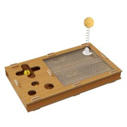 Cat Scratch Board Corrugated Paper Anti-stuffy Toy Wear-resistant (Option: Corrugated Paper-Game Machine Cat Scratch Plate)