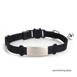 8-color Cat Collar With Detachable Buckle (Color: Black)