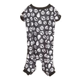 Pet Dog Halloween Cosplay Skeleton Pattern Four-Legged Costume (type: Black and whiteL)