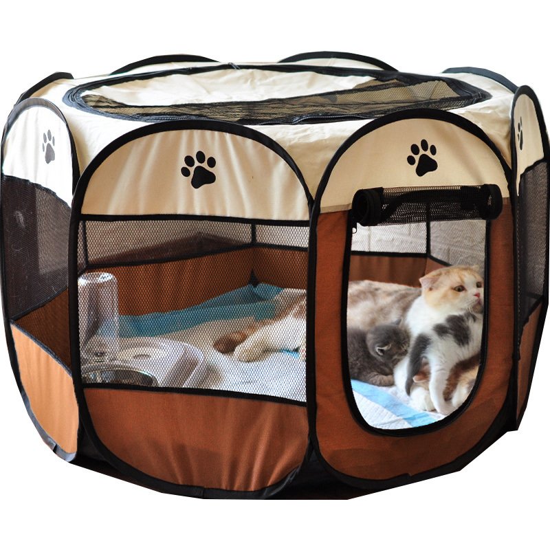 Folding Dog House Octagonal Cage Pet Cage Portable Pet Tent Large Dogs House Folding Dog House Octagonal Cage Pet Cage Portable Pet Tent Large Dogs House