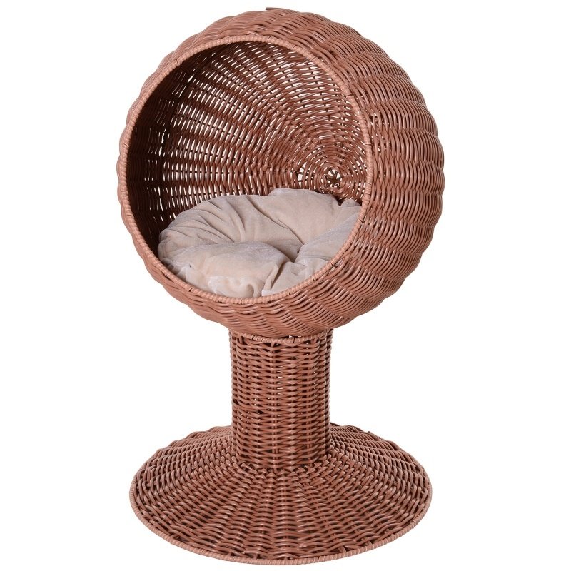 Modern Cat Bed Fancy Design Espresso Color Wicker Lounge Modern Cat Bed Fancy Design Espresso Color Wicker Lounge