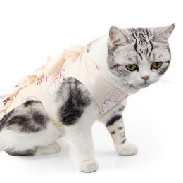 Pet Cat Neutering Weaning Clothes Breathable (Option: Cute Kitten-L)