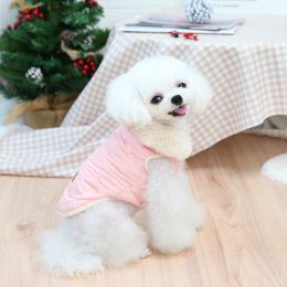 Pet Puppy Clothes Cotton-padded Jacket (Option: Pink-XXL)