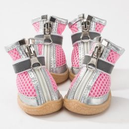Dog Shoes Anti-drop Breathable Shoes (Option: Pink Girl-No 4)
