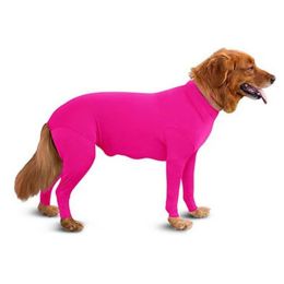 Pet Dog Jumpsuit Medium Large Dog Pajamas Anxiety (Option: Pink-XXL)