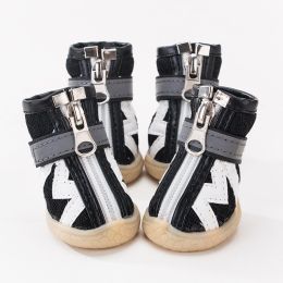 Dog Shoes Anti-drop Breathable Shoes (Option: Black Letters-No 5)