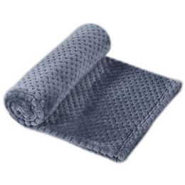 Pet Sleep Blanket Dogs And Cats Soft Mattress (Option: Smoked Blue-120x200cm)