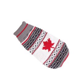 New Winter Fashion Pet Clothes (Option: Canadian Flag-12China)